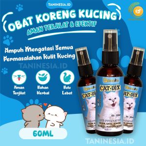 Obat jamur kulit kucing paling ampuh obat Anti Infeksi Kulit Kucing Kutu Kudis Scadix Untuk Kucing kitten catdix spray 60ml