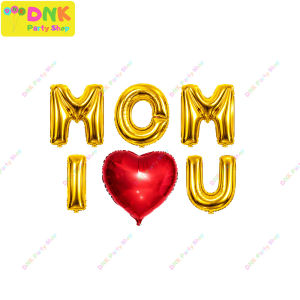 16 inch HAPPY MOTHERS DAY I Heart U MOM Love Letter Foil Balloon Mylar Set Rose Gold Party Decor DIY