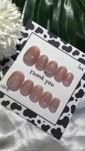 เล็บเจลปลอม เจลแท้ 100% สั้นกุด ลูกแก้วสีโฮโลแกรม สุดฮิต เลือกทรงเล็บอื่นๆทักแชทจ้า