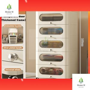 3-6 Tier Thickened Drawer Storage Cabinet Home Snack Toy Drawer Cabinet Bedroom Bedside Cabinet