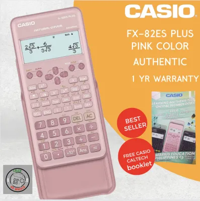 CASIO FX82ES PLUS PINK SCIENTIFIC CALCULATOR FREE CASIO CALTECH BOOKLET