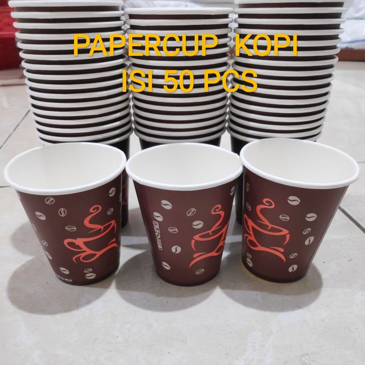 Papercup Paper Cup Uk 8 Oz Isi 50 Pcs Gelas Kertas Gelas Kopi Cup Kertas Lazada Indonesia 2079