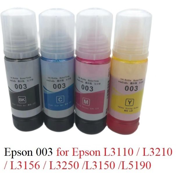 Epson 003 Compatible Refil Ink For Epson L3110 / L3210 / L3156 / L3250 ...