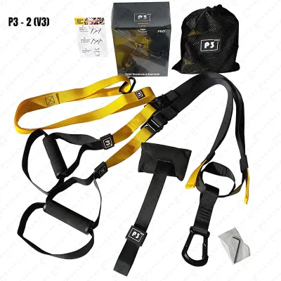 【CoreLab】 TRP3X TRX Strap P2 P3 Fitness Exercise Hanging Pulling Strap Gym Suspension Training System Band Bands Rope Wall Door Pull Resistance Handles Stretch Pulley Yoga Belt Equipment