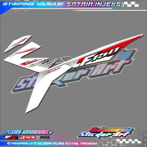 STRIPING VARIASI MOTOR SUZUKI SATRIA F 150 INJEKSI / STIKER LIST MOTOR SUZUKI SATRIA F 150 INJEKSI