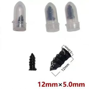 DJDK 50Pcs Self-Service Tool Tire Repair Rubber Nail S/M/L/XL Rubber Tire Screw Plugs Plug Kit Vacuum Spiral Rubber Screws Car Tire Repair