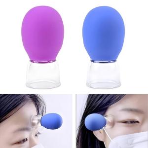 Glass Cupping Set Glass Silicone Cupping Cups Massage Vacuum Suction Cupping Cups for Body Face Leg Arm Back Shoulder