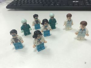 Available 8pcs Mini Nurse Figures Building block minifigures Model brick toy set for kids compatible New Year Gifts