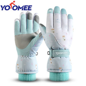 Yoomee Winter Ski Gloves Motorcycle Heated Warm Gloves Warmer Women Warm Waterproof Outdoor Sports Cycling Gloves