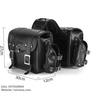 Cặp Túi Da Treo Hông Xe Mortor Cao Cấp 30cm