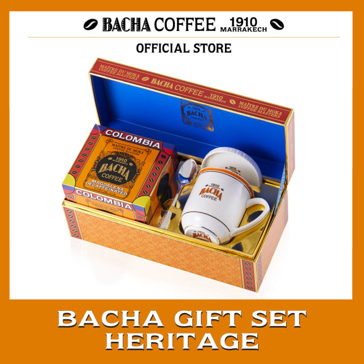 Bacha Coffee | Bacha Gift Set Heritage, 100% Arabica Ground Beans