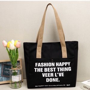 TÚI TOTE ĐEO VAI CANVAS KHÓA KÉO PHOM TO ĐỰNG VỪA LAPTOP THỜI TRANG