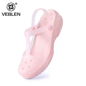 [Free Shipping] VEBLEN Womens Clogs Summer New Outdoor Closed-Toe Slippers Thick-Soled Non-Slip Beach Shoes 6601