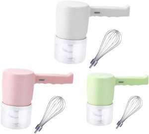 Hand Mixer stainless steel 5-Speed USB Rechargeable Cordless Keimav