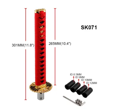 Universal 150mm JDM Katana Samurai Sword Shift Knob Shifter With Adapters Gear Shift Knob Car Accessories Samurai-Knob