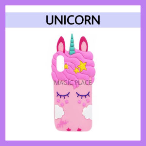 IPHONE 12 Pro Max 6 7 8 6Plus 7Plus 8Plus XSMax 11 11 Pro 11 Pro Max 12 12 PRO UNICORN HORSE BUN 3D CUTE CARTOON PHONE CASE