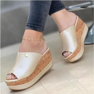New Summer Wedge Heel Peep-Toe Sandals For Women Thick-Soled Ultra-High Heel Waterproof Platform Size 43 Large Size WomenS Sandals