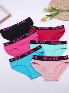 Directly supplied by the manufacturer cross-border womens triangle panties with a sporty mid-rise waistband simple breathable comfortable and featuring a heart-shaped design for girls