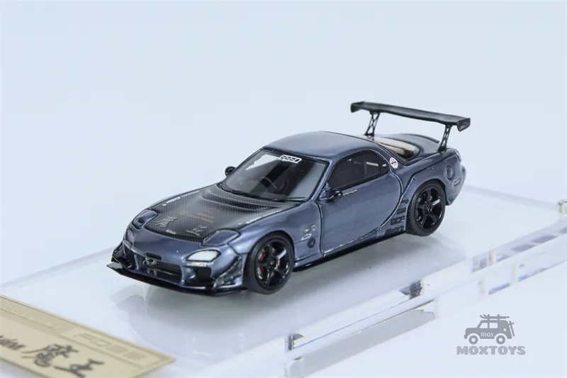 IG 1:64 Mazda RX7 FD3S FEED Gun Metallic Resin Model Car | Lazada