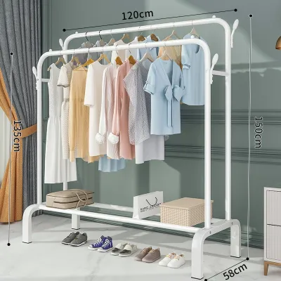 150cm Single Pole Strong Steel Structure Laundry Rack | Hanging Organizer | Hanger Baju Cloth | Clothes Rack Cloth Organizer |