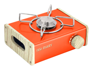 ISSI Diary (New Version) 2600W Portable Folding Butane Gas Stove with Storage Pouch Camping Stove Gas Furnace Windproof Multifunctional Outdoor Picnic Cooking Cassette Gas Burner Camping Mini Stove