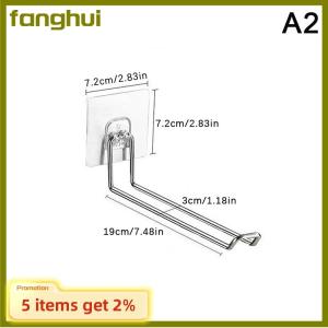 fanghui Wall-mounted Hanger Storage Foldable Clothes Hanger Rack Windproof Anti-slip