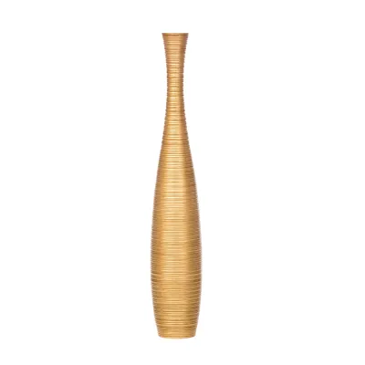 Vasora Large Floor Vase แจกันไม้ทรงสูง แจกันไม้มะม่วง แจกันทรงขวด แจกันสไตล์มินิมอล ขนาด 6 x 35 นิ้ว