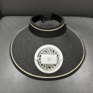 หมวกพัดลมม่านบังแดดฤดูร้อน พัดลมชาร์จ USB หมวกทรงสูงที่ว่างเปล่า หมวกกันแดดแบบพับได้กลางแจ้ง