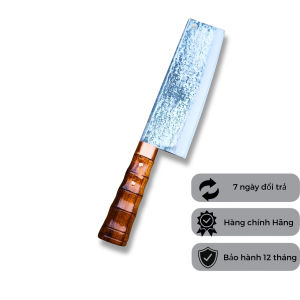 Dao thái bản to Phúc Sen chất liệu lưỡi dao bằng thép nhíp xe dài 20cm cán gỗ cẩm