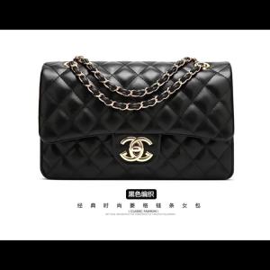 CF Lambskin soft leather-style quilted chain crossbody bag versatile light luxury live-streaming model vintage handbag