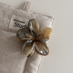 Jepit Rambut Bunga Kamboja Motif Abstrak Jedai Plumeria Hairclip Jepitan Wanita Korea HS JPT33