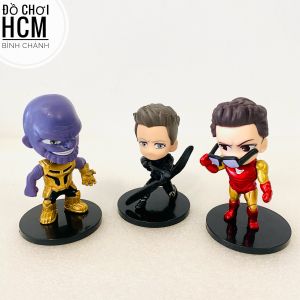 [MỚI VỀ] Đồ chơi mô hình biệt đội siêu anh hùng Marvel Advengers mini để bàn spider man iron man thanos captain 688191