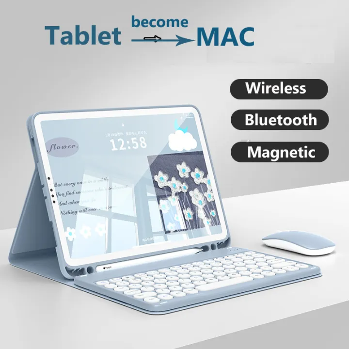 Case with Keyboard for IPad A16 11th Gen 2025 Air 11 7th AIR