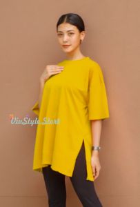 KAOS OBLONG WANITA OVERSIZE POLOS LENGAN PENDEK MURAH KEKINIAN BASIC