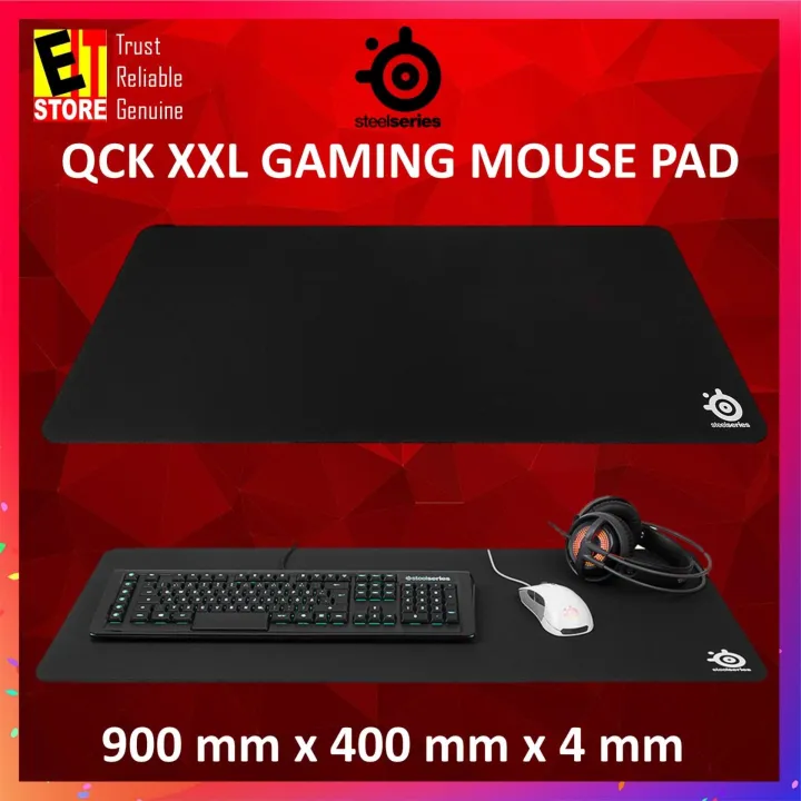 STEELSERIES QCK XXL GAMING MOUSE PAD 67500 - Gigantic-sized mousepad, nearly 3ft long (900mm x 400m x 4mm)