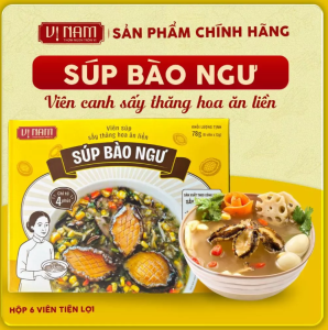SÚP BÀO NGƯ ĂN LIỀN HỘP/6 VIÊN