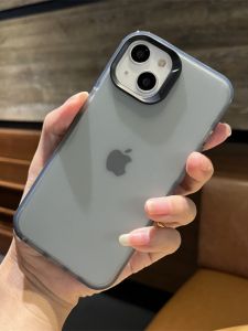 CASE Cocok Untuk iPhone 13 11 12 mini 14 15 Pro  MAX  XR  XS  MAX  7Plus  8Plus SE 7 8 6 6 S Plus  2023  iPhone  Icy Silicone phone case