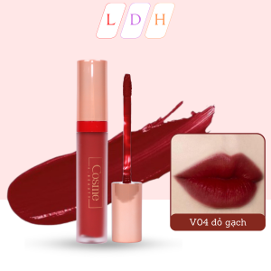 Son Kem Lì CSOME velvet tint mịn như nhung màu sắc rõ nét màu sắc rõ nét nhẹ môi không làm khô môi. V04 đỏ gạch