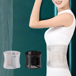 Hot-Pressed Breathable Waist Support Belt Anti-Skid Lumbar Support Mesh Back Brace For Men Women
