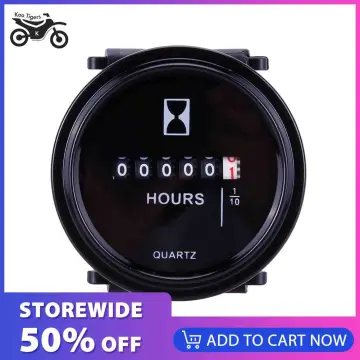 Qiilu DC 6-80V Mechanical Hour Meter Hourmeter For Engine