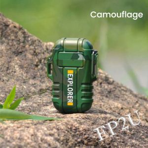 3 IN 1 Mini Dual Arc Lighter Electric USB Rechargeable Waterproof Windproof Lighter sanji lighter
