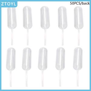 ZTOYL 50pcs Mini 4ml Plastic Squeeze Transfer Pipettes Dropper Disposable Pipettes For Strawberry Cupcake Ice Cream