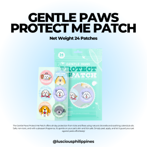 Gentle Paws Anti-Tick and Fleas Patches Protect Me Patch For Dogs & Cats Plant-Based Lick Safe