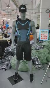 Quick-dry mens tight-fitting elastic sports fitness training vest for basketball and running body shaping