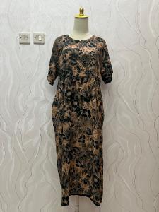 DASTER RAYON CHIBI JUMBO LD 115 MOTIF KEKINIAN TERBARU LENGAN PENDEK BUSUI SLETING DEPAN PREMIUM