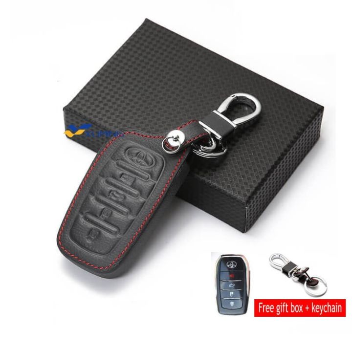 3 Button Metal Key Cover For Fortuner, Fortuner Legender, Land Cruiser, Camry, Invicto main image 0