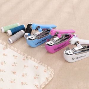 พร้อมส่ง！！จักรเย็บผ้ามือถือ จักรเย็บผ้ามินิ ขนาดพกพา จักรเย็บผ้าแบบพกพา