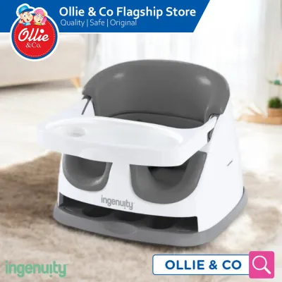 Summer by Ingenuity Baby Base 2-in-1 Booster Seat - Available in color Slate Peony and Night Sky for Ages 6 to 36 months old