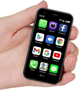 CutwifSmartphonePhone Unlocked Cell Phone 3.0 Inch Android 3G Small Mobile Child Phone Quad Core 2G+16G 5.0MP Dual SIM High Definition (Black)