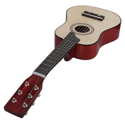 25 Inch Basswood Acoustic Guitar 6 Strings Small Mini Guitar with Guitar Pick Strings for Children Kids Beginner
